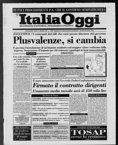 Italia oggi : quotidiano di economia finanza e politica